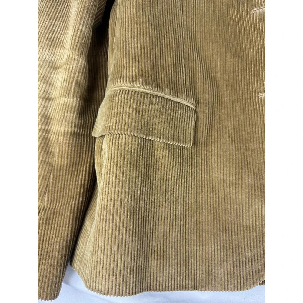 Ralph Lauren Sport Corduroy Blazer Jacket Tan‎ Brown Men Size 12